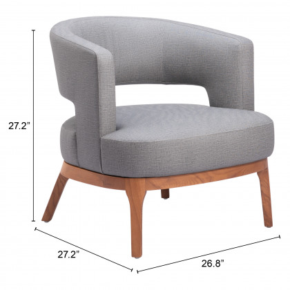 ZUO - Penryn Accent Chair in Slate Gray