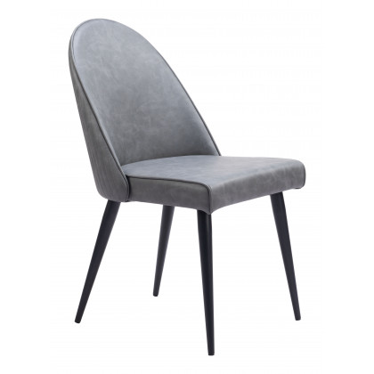 ZUO Silloth Armless Dining Chair (Set of 2) - Gray