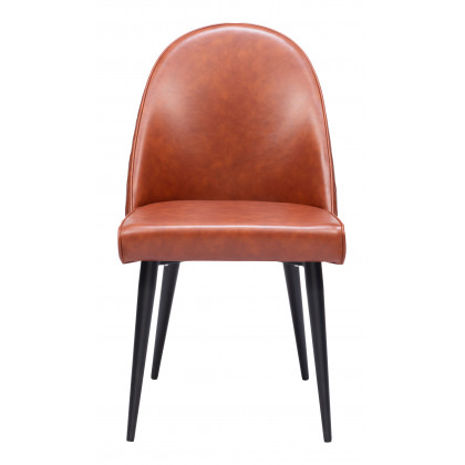 ZUO Silloth Armless Dining Chair (Set of 2) - Brown