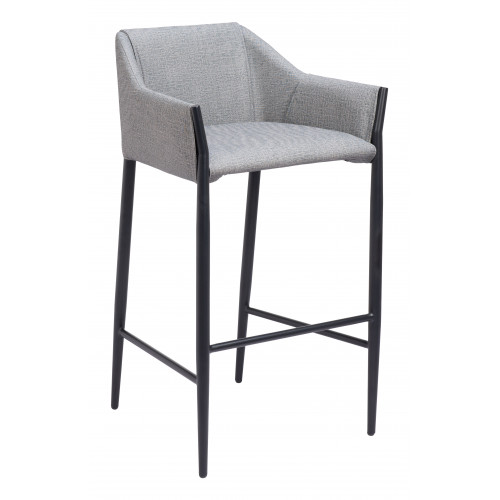ZUO Andover Barstool - Slate Gray