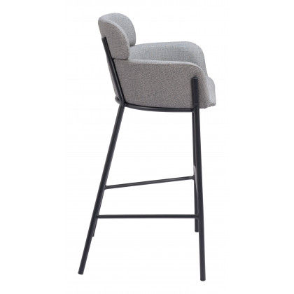 ZUO Bremor Barstool - Slate Gray