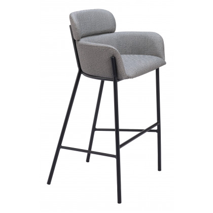 ZUO Bremor Barstool - Slate Gray