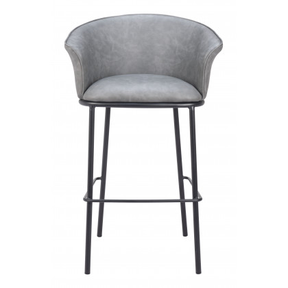 ZUO Garston Barstool - Gray