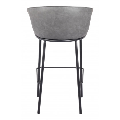 ZUO Garston Barstool - Gray