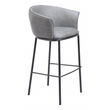 ZUO Garston Barstool - Gray