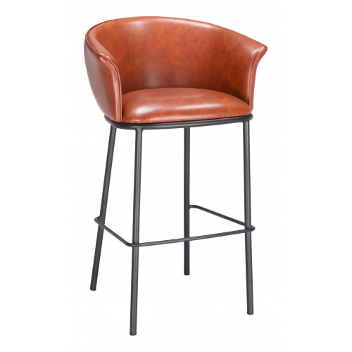 ZUO Garston Barstool - Brown