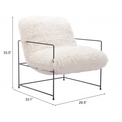 ZUO - Pelut Accent Chair in White