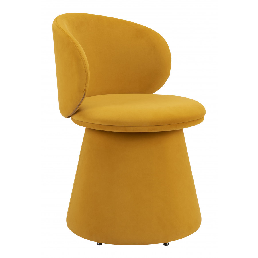 ZUO - Oblic Swivel Dining Chair in Orange