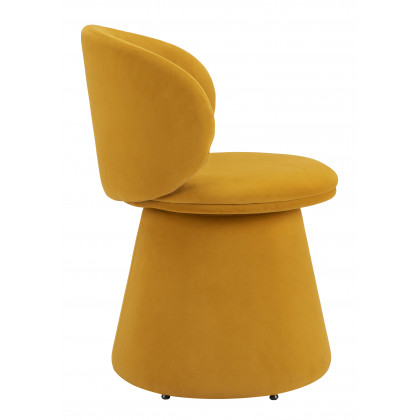 ZUO - Oblic Swivel Dining Chair in Orange