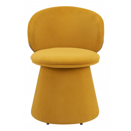 ZUO - Oblic Swivel Dining Chair in Orange