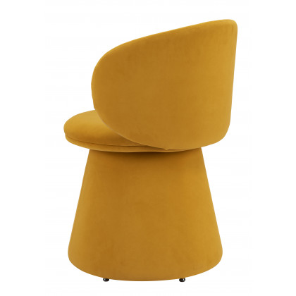 ZUO - Oblic Swivel Dining Chair in Orange