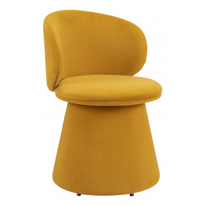 ZUO - Oblic Swivel Dining Chair in Orange