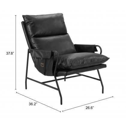 ZUO - Halaus Accent Chair in Black
