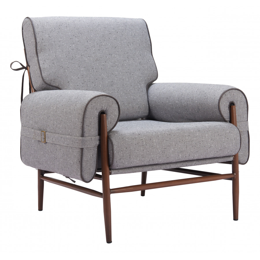 ZUO - Klem Accent Chair in Gray