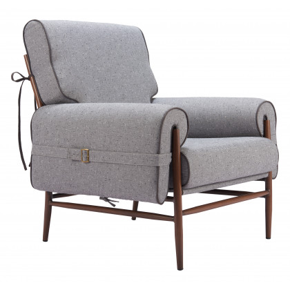 ZUO - Klem Accent Chair in Gray