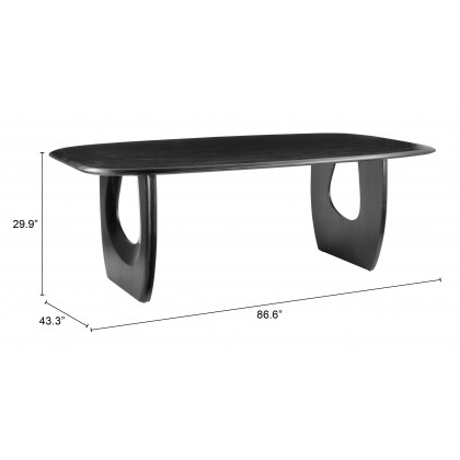 ZUO - Arasan Dining Table in Black