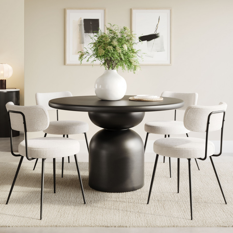 ZUO - Hals Dining Table in Black