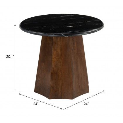ZUO - Aipe Accent Table in Black/Brown