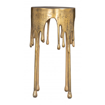 ZUO - Drip Accent Table in Antique Brass