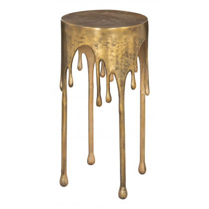 ZUO - Drip Accent Table in Antique Brass