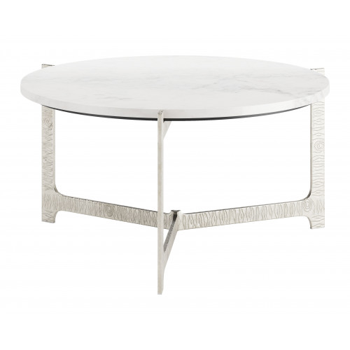 ZUO - Barmas Coffee Table in White/Silver