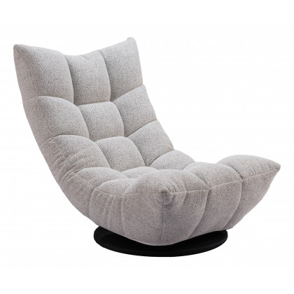 ZUO - Down Go Swivel Chair in Ash Gray
