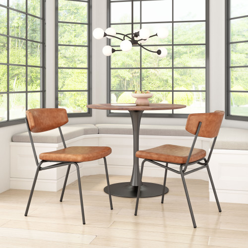 ZUO Charon Dining Chair (Set of 2) - Vintage Brown