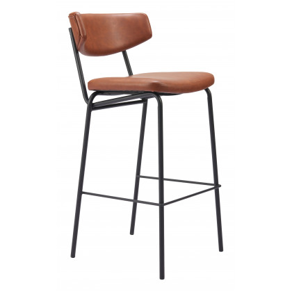 ZUO Charon Barstool (Set of 2) - Vintage Brown