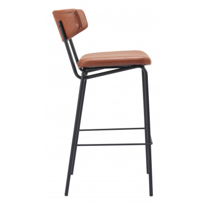 ZUO Charon Barstool (Set of 2) - Vintage Brown