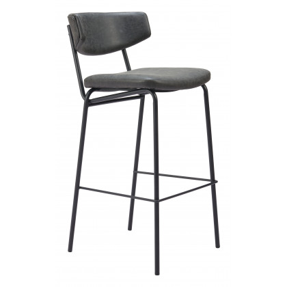 ZUO Charon Barstool (Set of 2) - Vintage Black