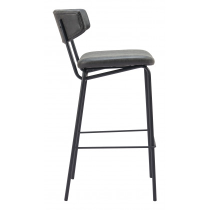 ZUO Charon Barstool (Set of 2) - Vintage Black
