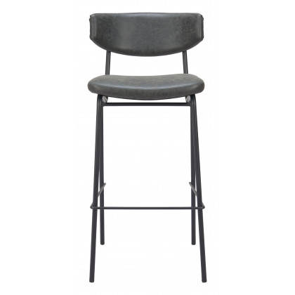 ZUO Charon Barstool (Set of 2) - Vintage Black