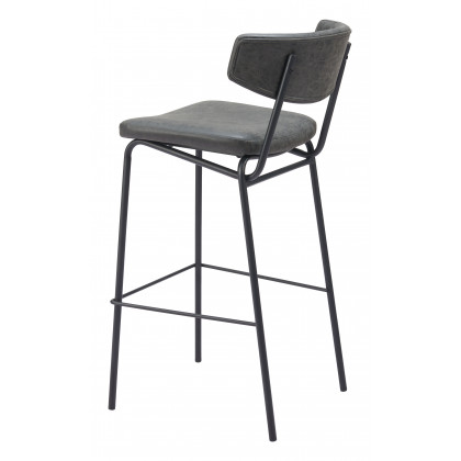 ZUO Charon Barstool (Set of 2) - Vintage Black