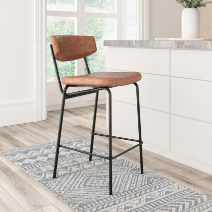 ZUO Charon Counter Stool (Set of 2) - Vintage Brown