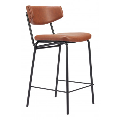 ZUO Charon Counter Stool (Set of 2) - Vintage Brown