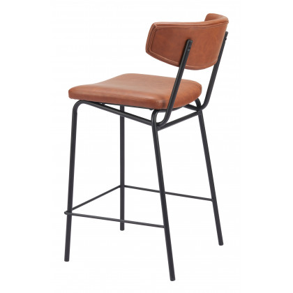 ZUO Charon Counter Stool (Set of 2) - Vintage Brown
