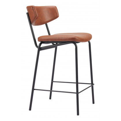 ZUO Charon Counter Stool (Set of 2) - Vintage Brown