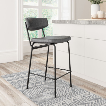ZUO Charon Counter Stool (Set of 2) - Vintage Black