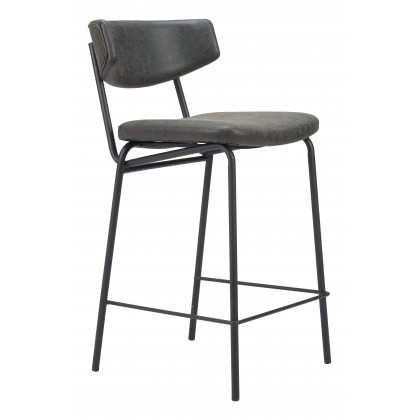 ZUO Charon Counter Stool (Set of 2) - Vintage Black
