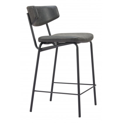 ZUO Charon Counter Stool (Set of 2) - Vintage Black