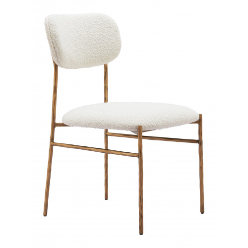 ZUO - Sydhavnen Dining Chair in Cream/Gold