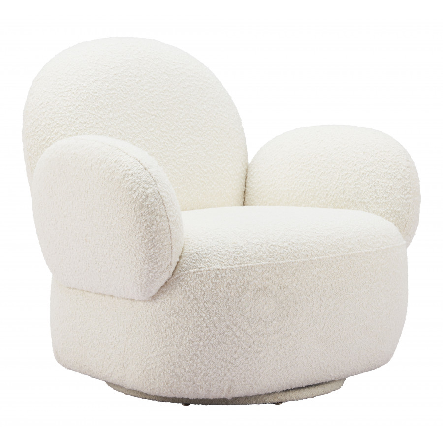 ZUO - Pilka Swivel Chair in White