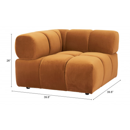 ZUO - Rist Corner Chair in Brown