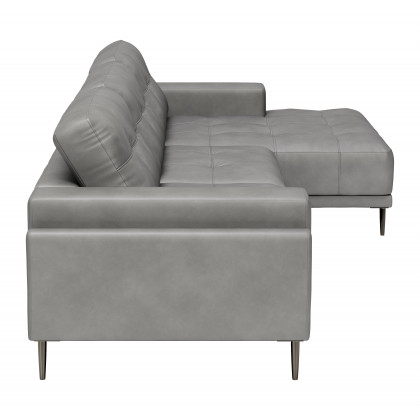 ZUO Bliss Right Facing Chaise Sectional - Gray