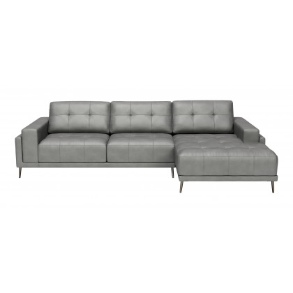 ZUO Bliss Right Facing Chaise Sectional - Gray