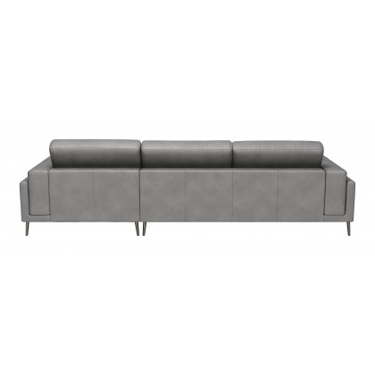 ZUO Bliss Right Facing Chaise Sectional - Gray