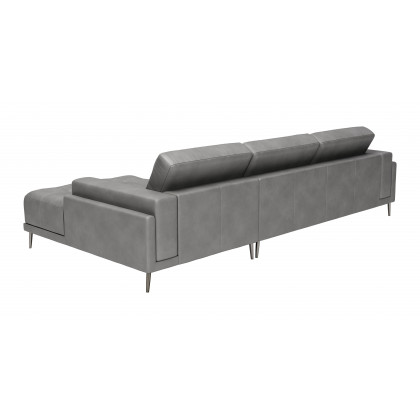 ZUO Bliss Right Facing Chaise Sectional - Gray