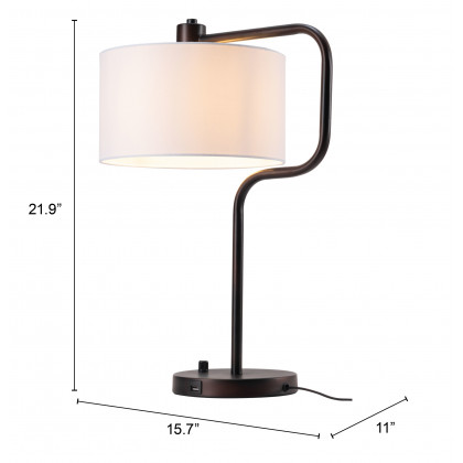ZUO - Middlemist Table Lamp in White