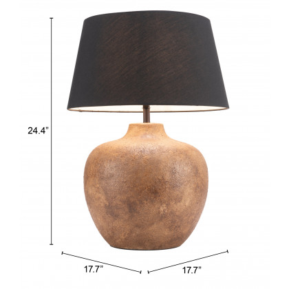 ZUO - Basil Table Lamp in Black