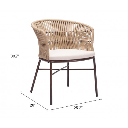 ZUO Freycinet Dining Chair (Set of 2) - Natural